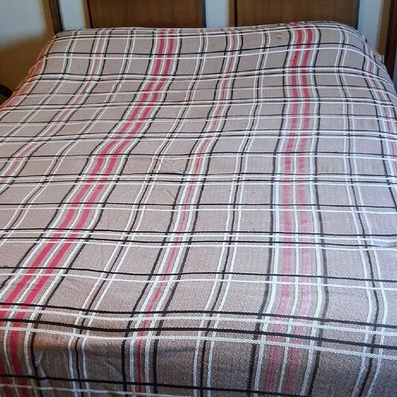 Plaid Western style Blanket/ Throw - XL twin or full size, or Sofa throw. - Picture 1 of 9
